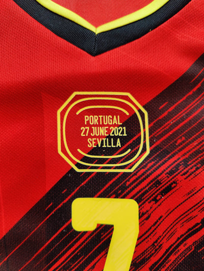 Kevin De Bruyne Str. Large (L) Belgien Hjemmebanetrøje – (Euro 2020)