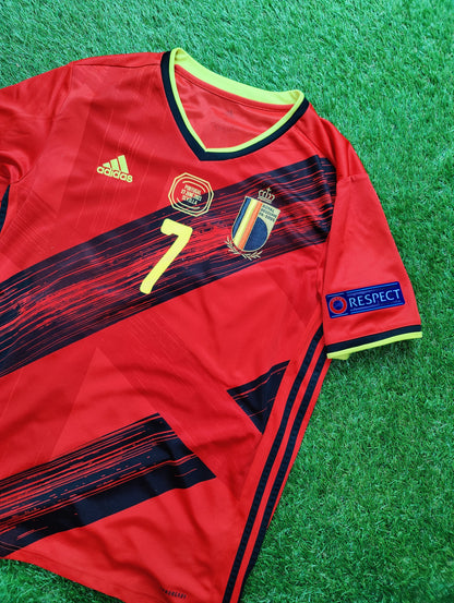 Kevin De Bruyne Str. Large (L) Belgien Hjemmebanetrøje – (Euro 2020)