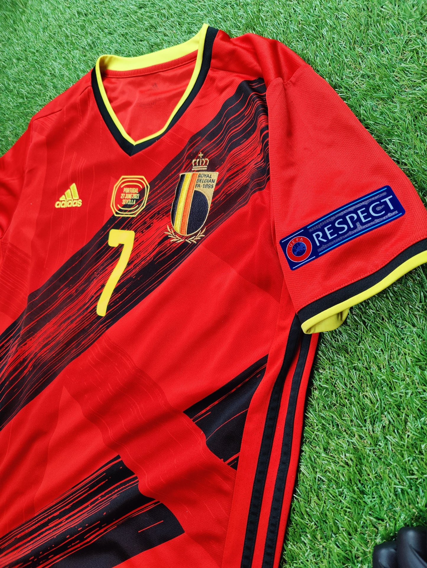 Kevin De Bruyne Str. Large (L) Belgien Hjemmebanetrøje – (Euro 2020)