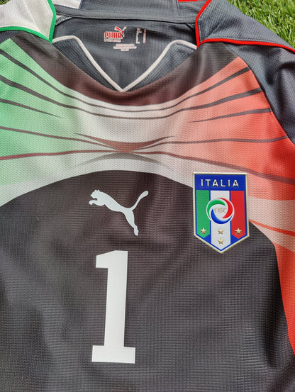 Gianluigi Buffon Str. Medium (M) Italien Målmandstrøje – (VM 2010)