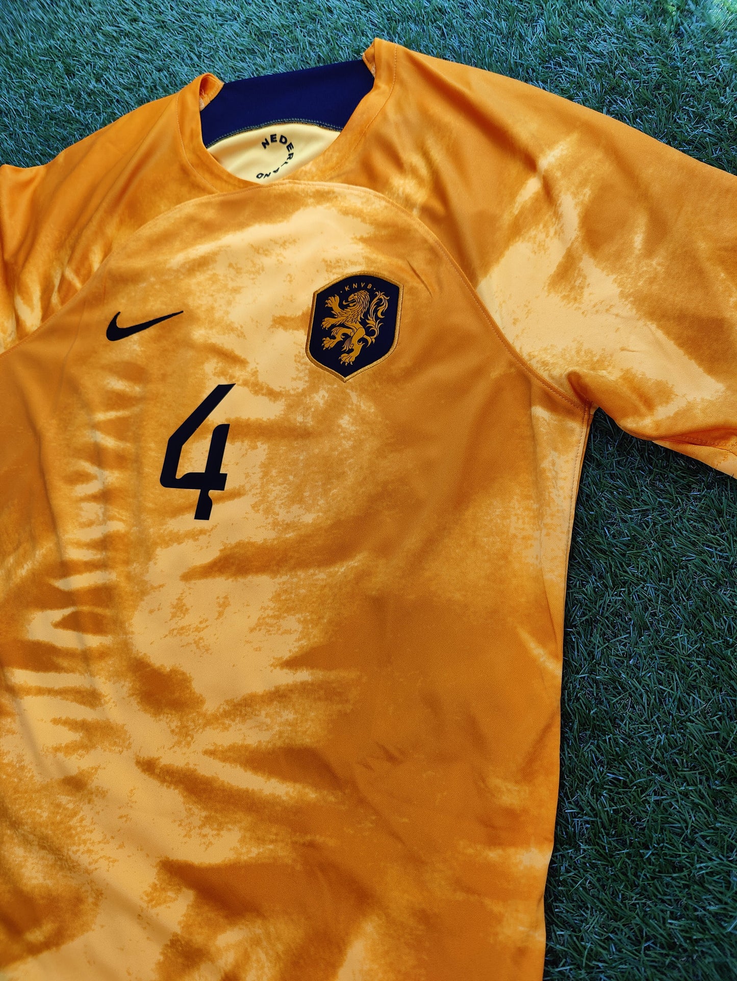 Virgil van Dijk Str. Large (L) Holland Hjemmebanetrøje – (VM 2022)