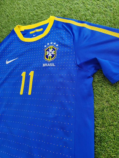 Robinho Str. Medium (M) Brasilien Udebanetrøje – (VM 2010)