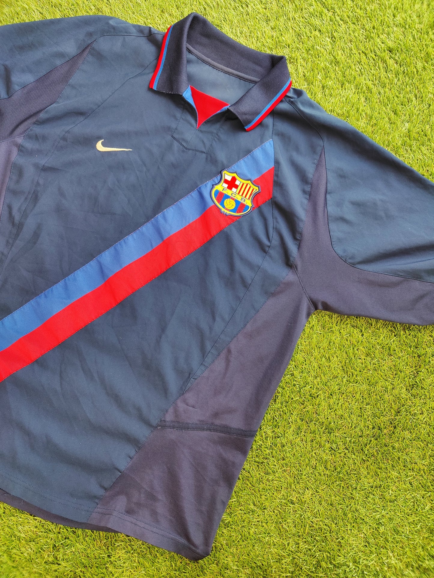 Ronaldinho Str. Large (L) FC Barcelona Udebanetrøje – (2002/03)