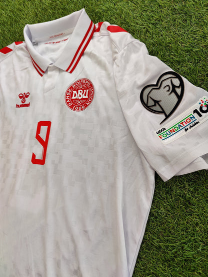 Rasmus Højlund Str. XXL Danmark Udebanetrøje – (VM Kval. 2026)