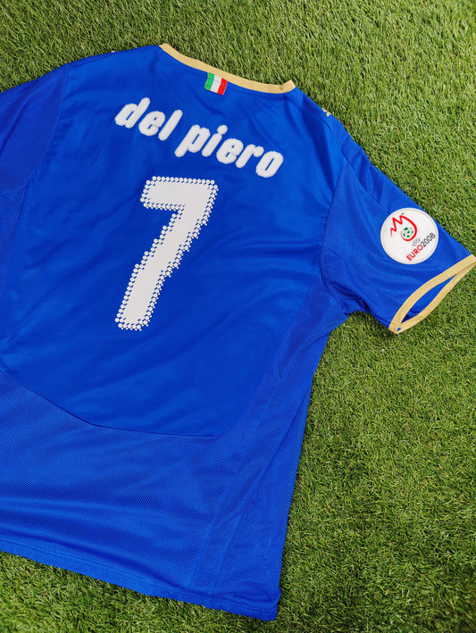 Alessandro Del Piero Str. L Italien Hjemmebanetrøje – (Euro 2008)
