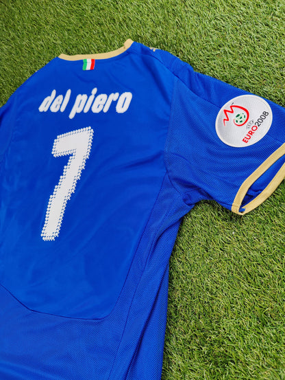 Alessandro Del Piero Str. L Italien Hjemmebanetrøje – (Euro 2008)