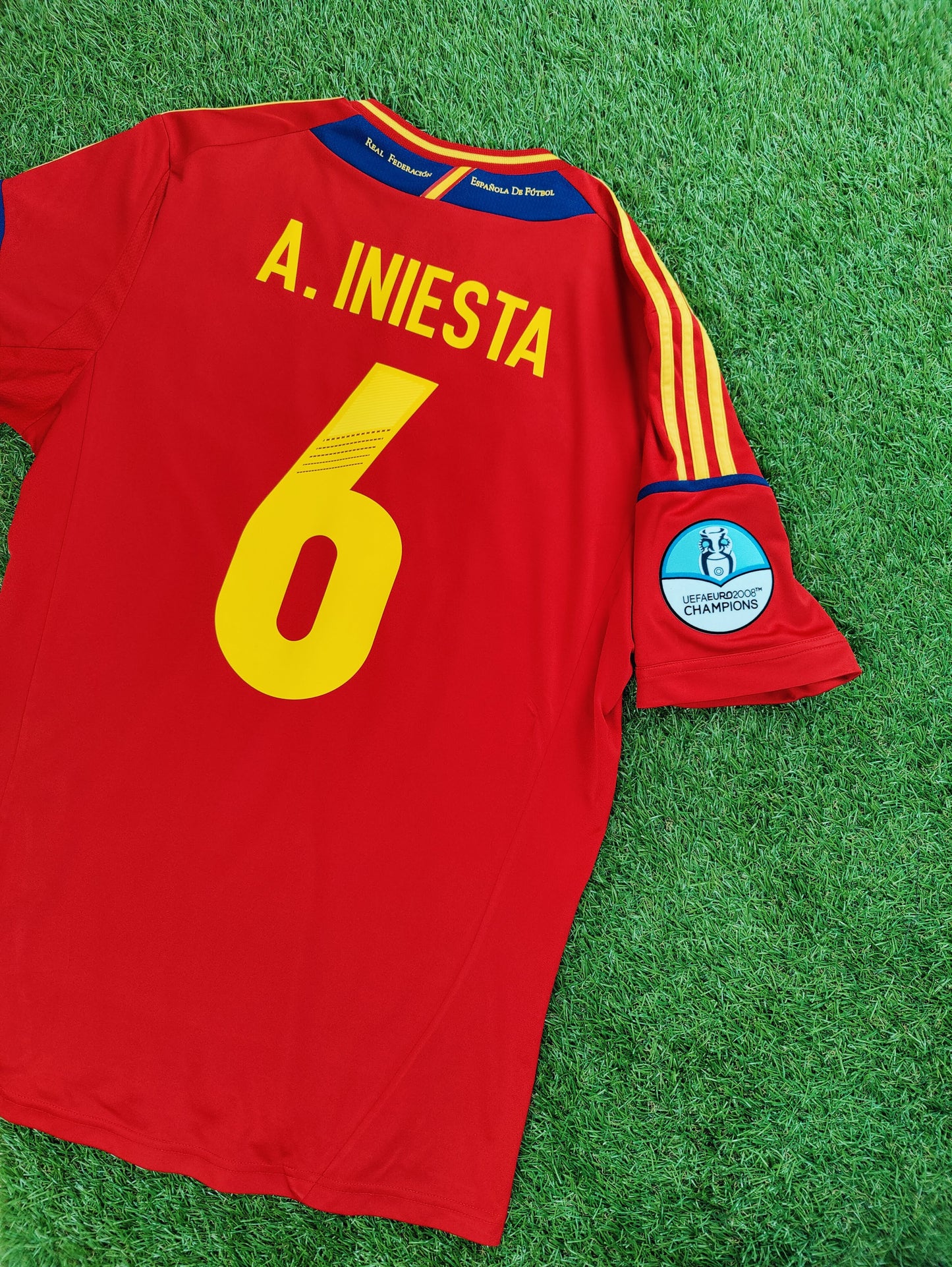 Andrés Iniesta Str. M Spanien Hjemmebanetrøje – (Euro 2012)