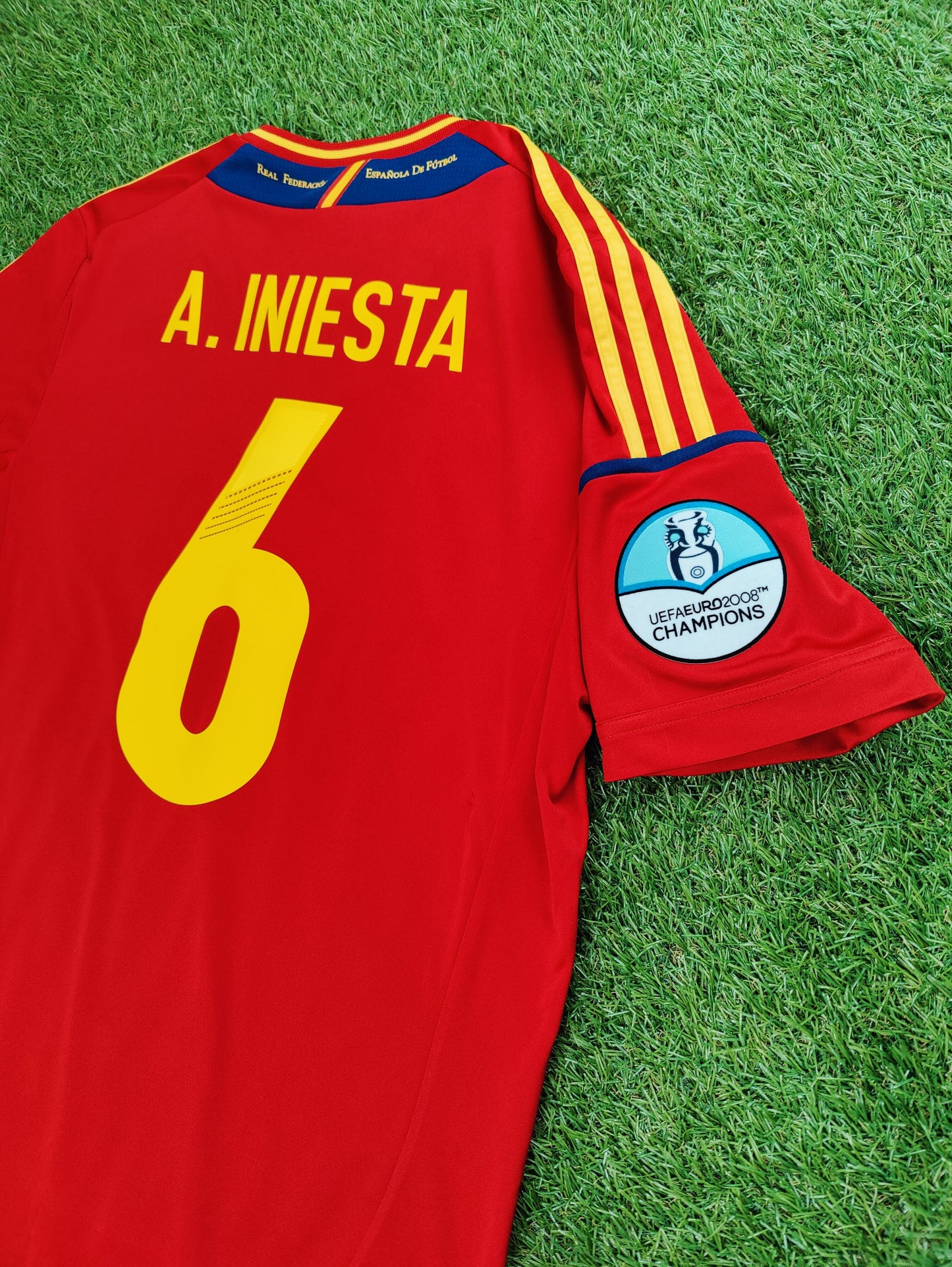 Andrés Iniesta Str. M Spanien Hjemmebanetrøje – (Euro 2012)