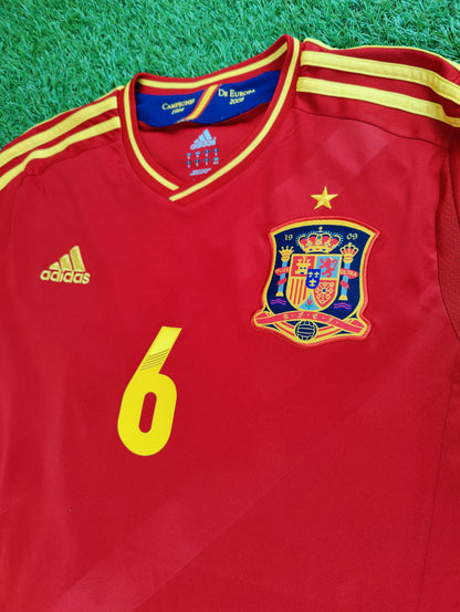 Andrés Iniesta Str. M Spanien Hjemmebanetrøje – (Euro 2012)