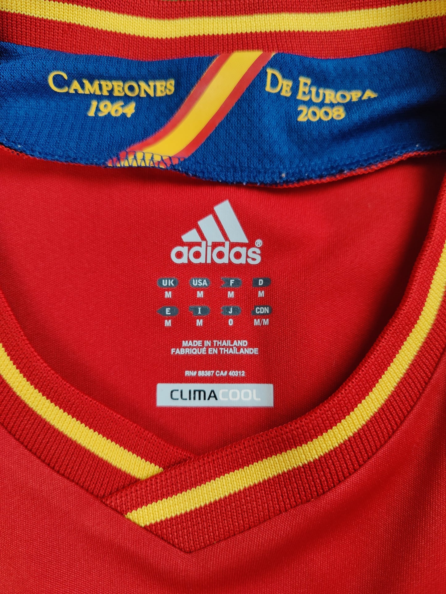 Andrés Iniesta Str. M Spanien Hjemmebanetrøje – (Euro 2012)
