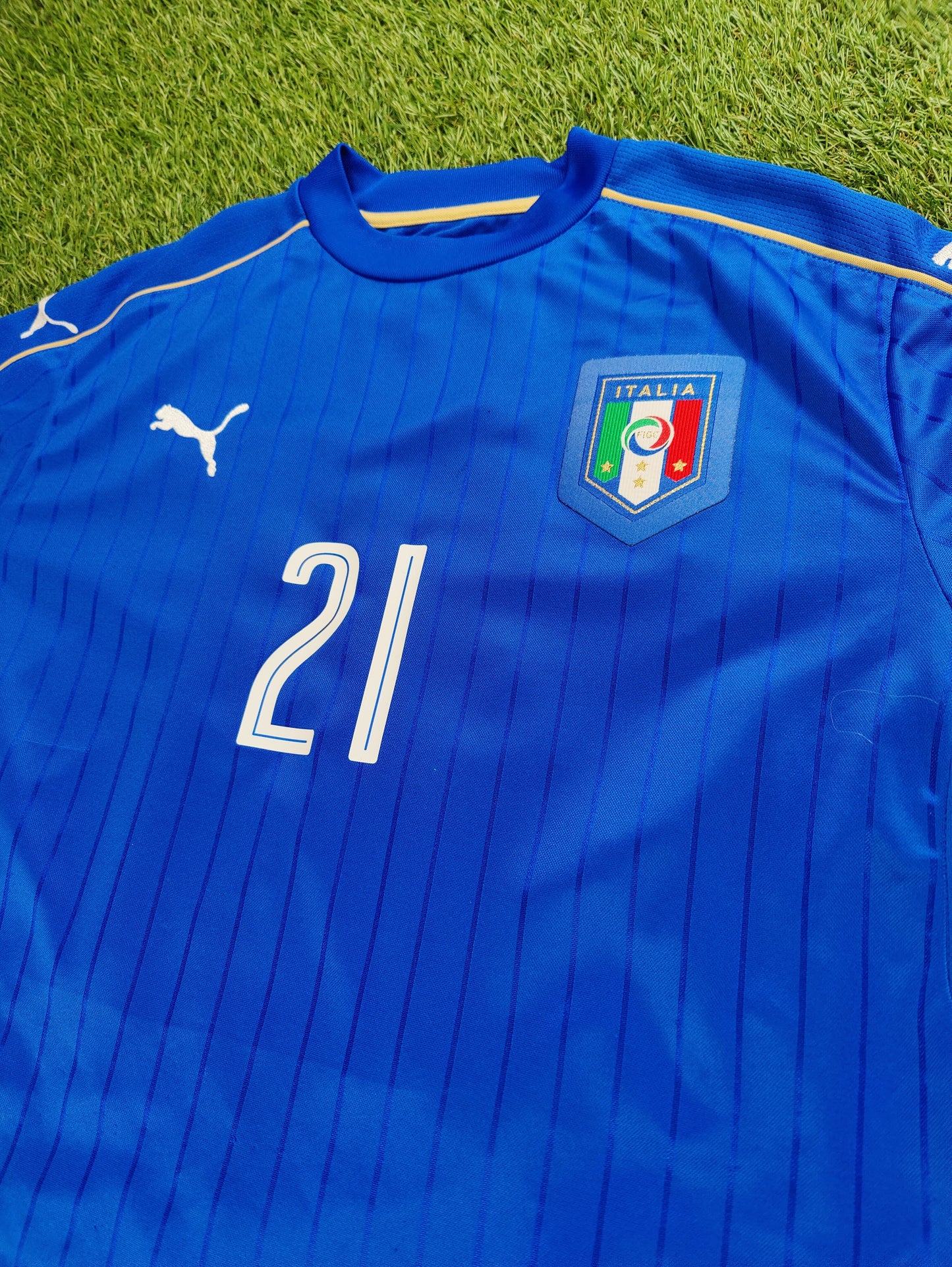 Andrea Pirlo Str. L Italien Hjemmebanetrøje – (2016)