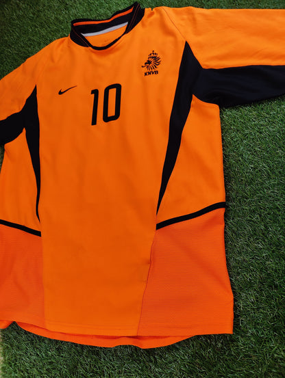 Patrick Kluivert Str. M Holland Hjemmebanetrøje – (VM 2002)