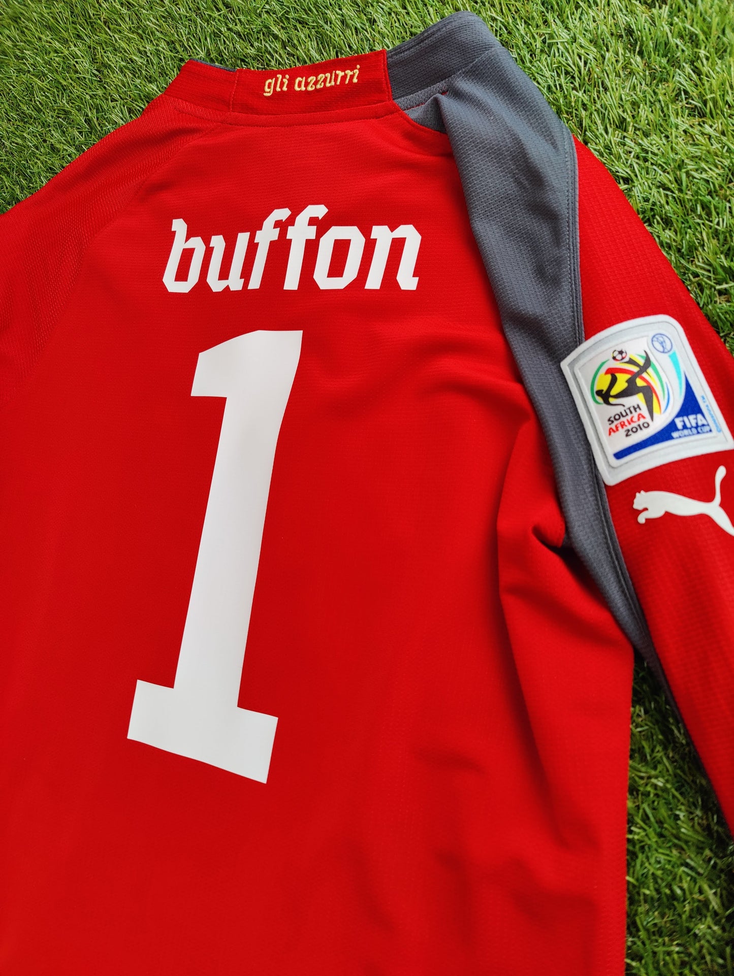 Gianluigi Buffon Str. M Italien Målmandstrøje – (VM 2010)