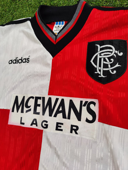 Brian Laudrup Str. L Rangers Udebanetrøje (1995/96)