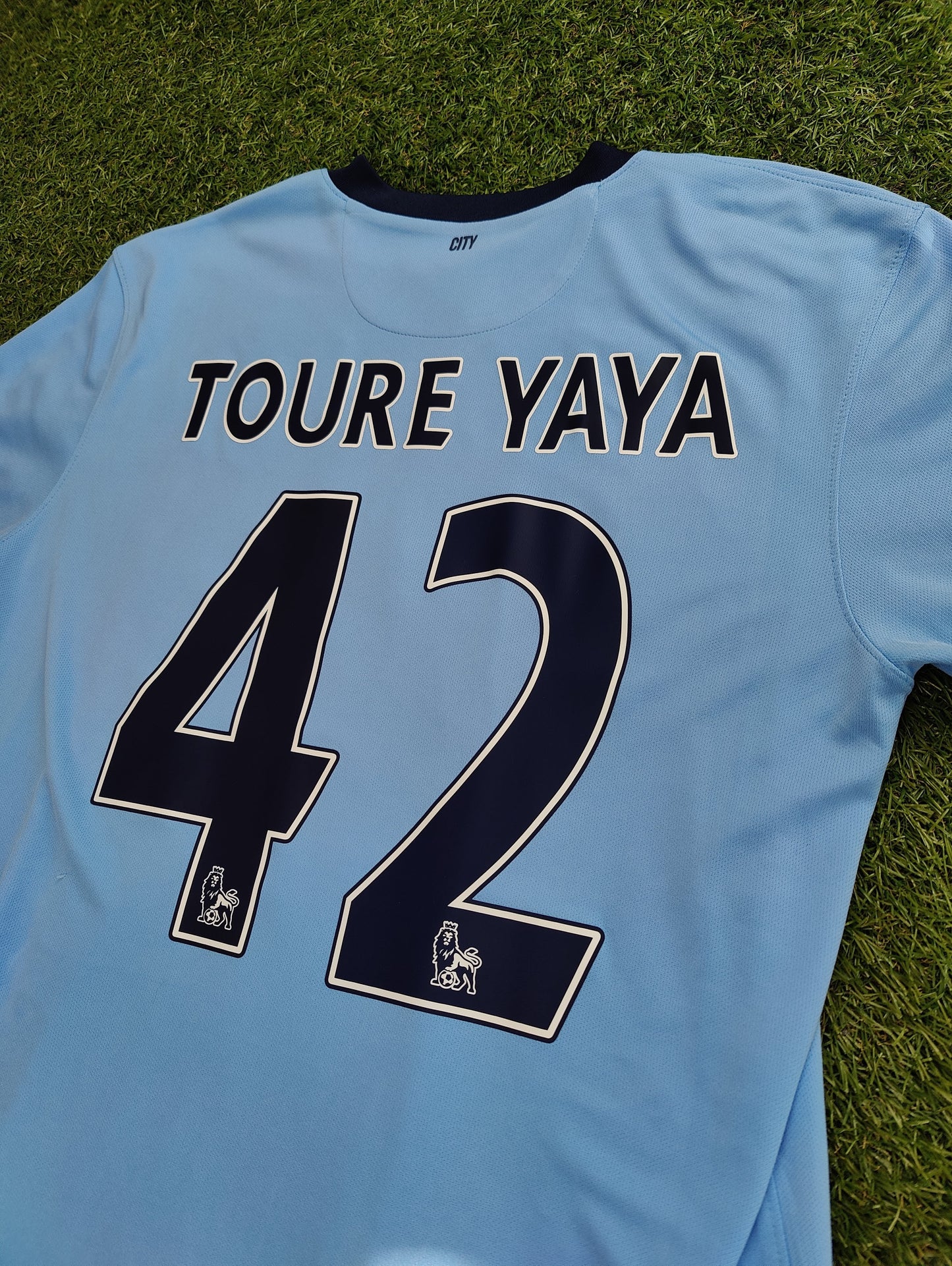 Yaya Touré Str. L Manchester City Hjemmebanetrøje (2014/15)