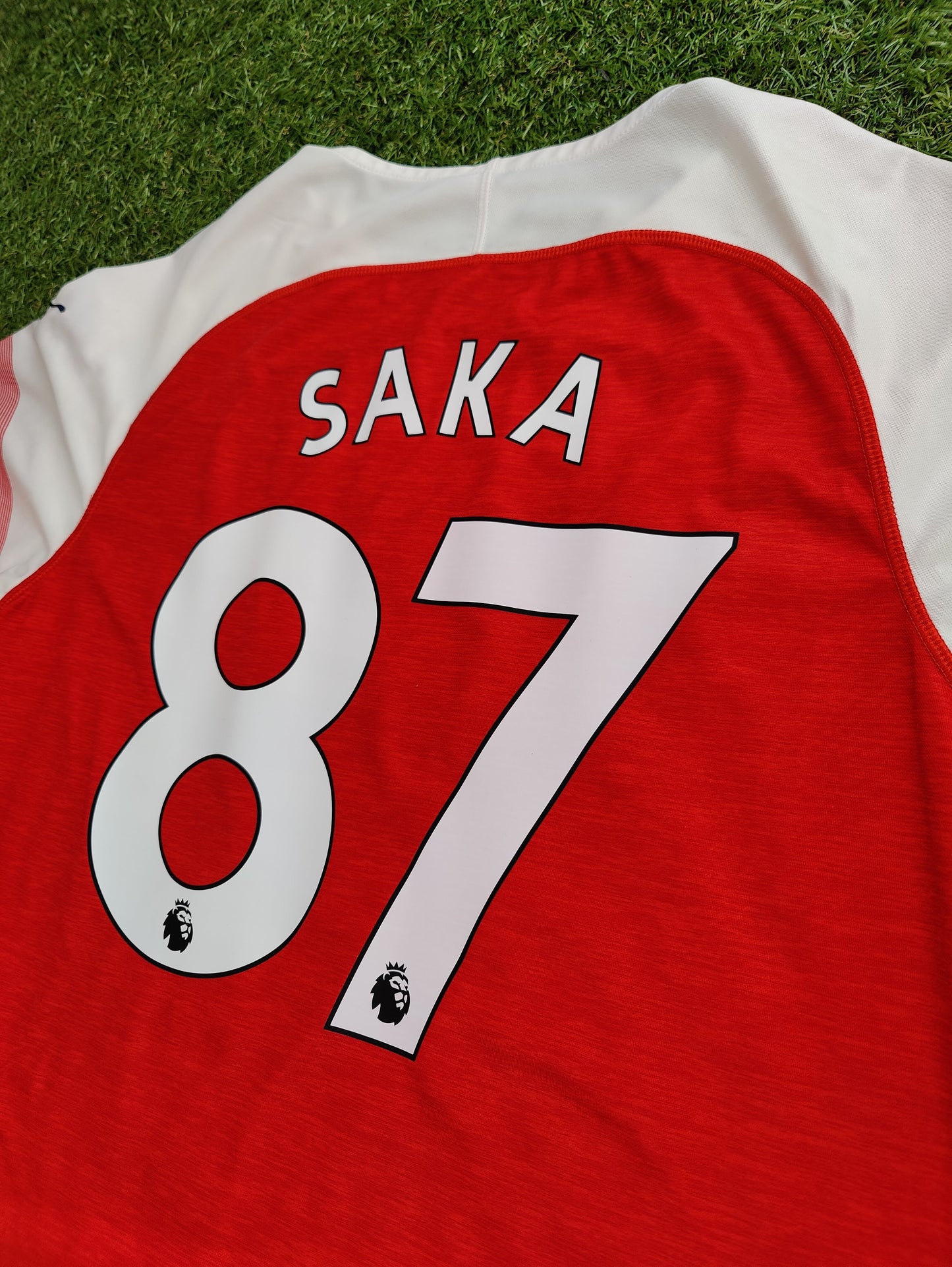 Bukayo Saka Str. XL Arsenal Hjemmebanetrøje (2018/19)