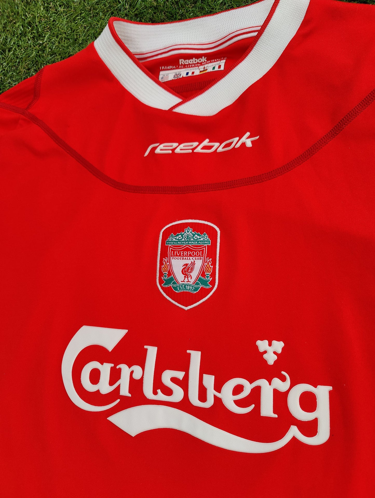 Steven Gerrard Str. L Liverpool Hjemmebanetrøje (2002/04)