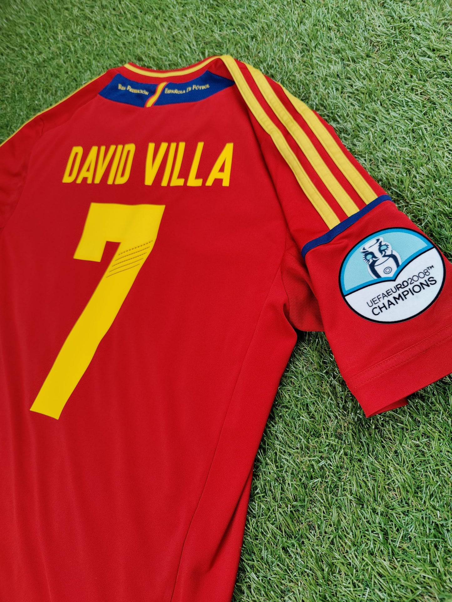 David Villa Str. Medium (M) Spanien Hjemmebanetrøje (Euro 2012)