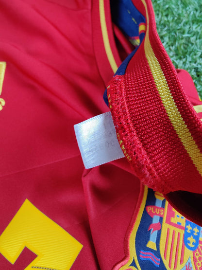 David Villa Str. Medium (M) Spanien Hjemmebanetrøje (Euro 2012)
