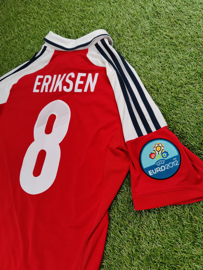 Christian Eriksen Str. Medium (M) Danmark Hjemmebanetrøje (Euro 2012)