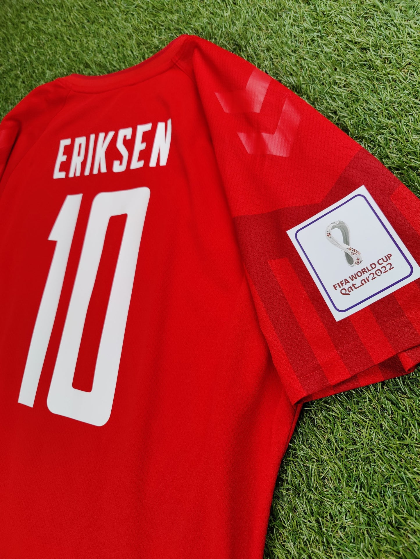 Christian Eriksen Str. XXL Danmark vs Tunesien – 22. november 2022 Hjemmebanetrøje (VM 2022)