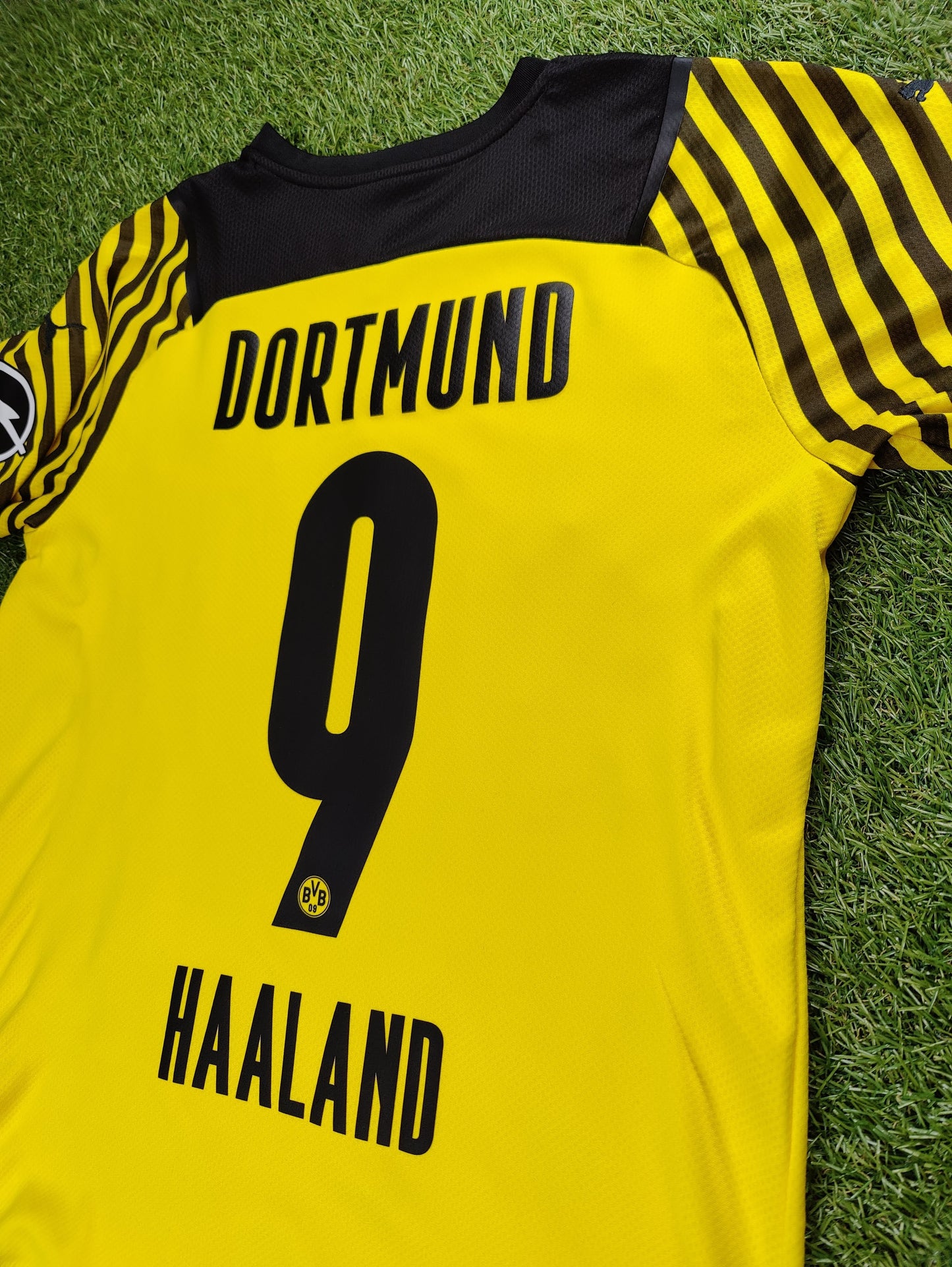 Erling Haaland Str. Medium (M) Borussia Dortmund Hjemmebanetrøje (2021/22)