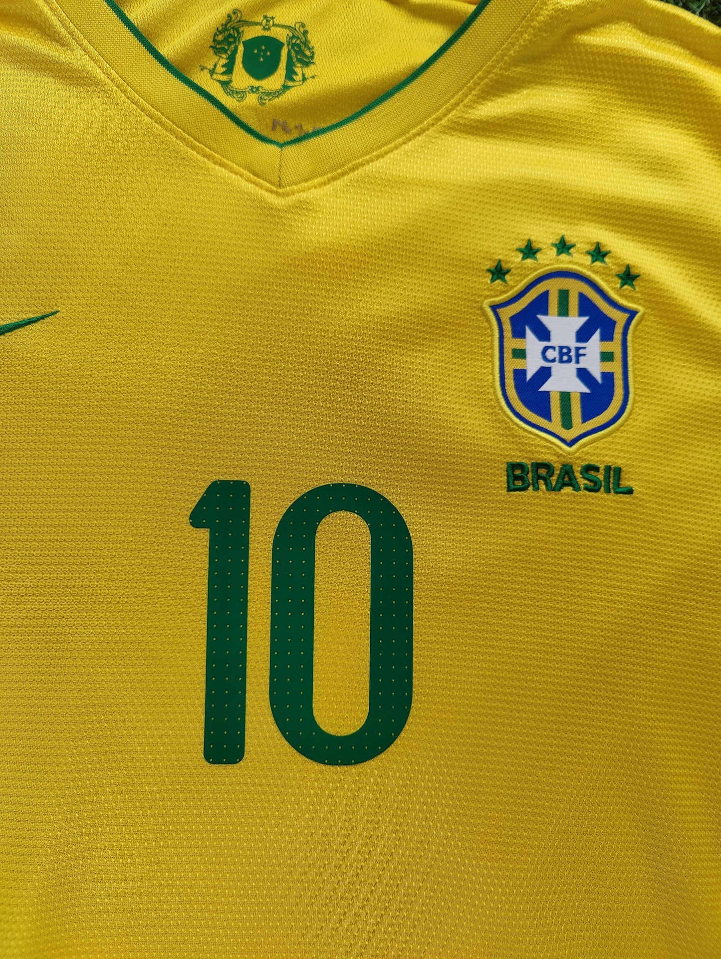 Neymar Jr. Str. XL Brasilien Hjemmebanetrøje (2013)