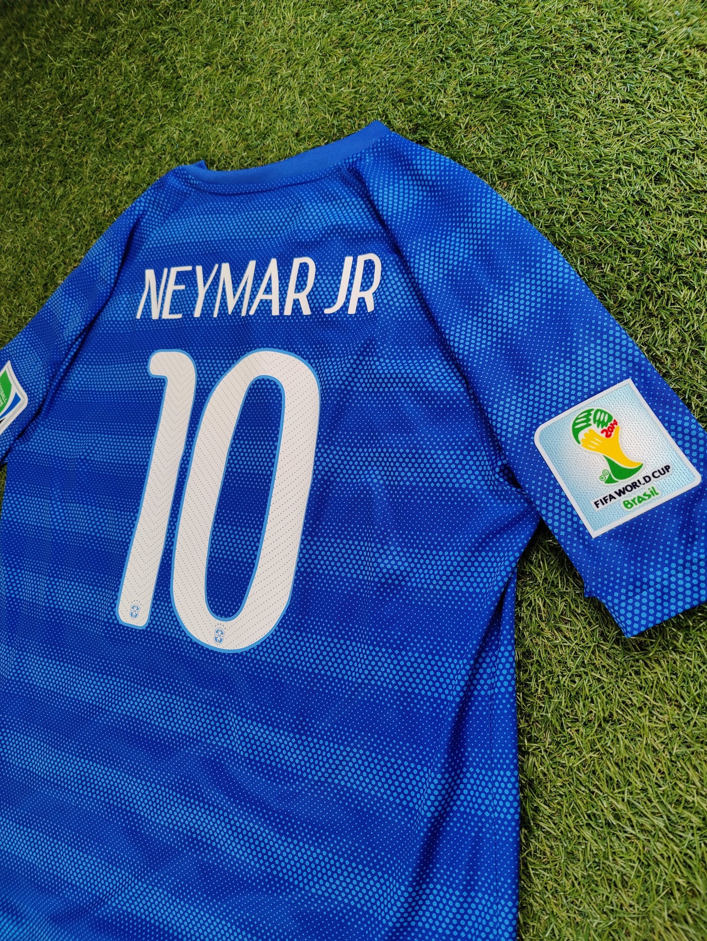 Neymar Jr. Str. L Brasilien Udebanetrøje (VM 2014)