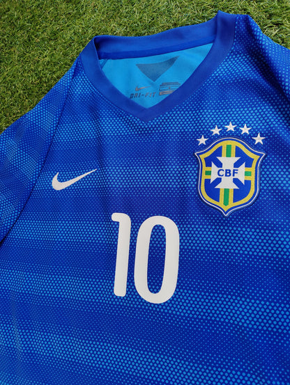 Neymar Jr. Str. L Brasilien Udebanetrøje (VM 2014)