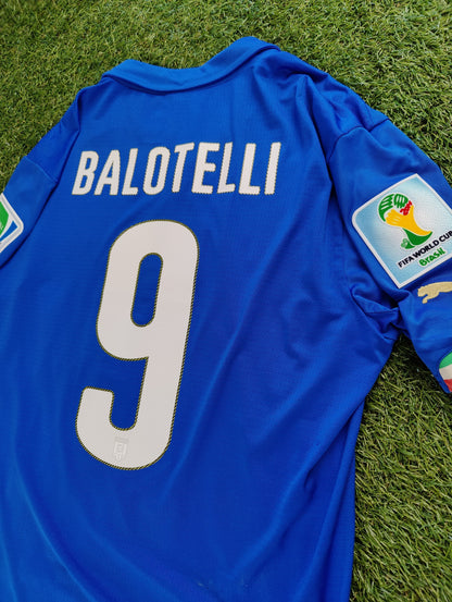 Mario Balotelli Str. M Italien Hjemmebanetrøje (VM 2014)