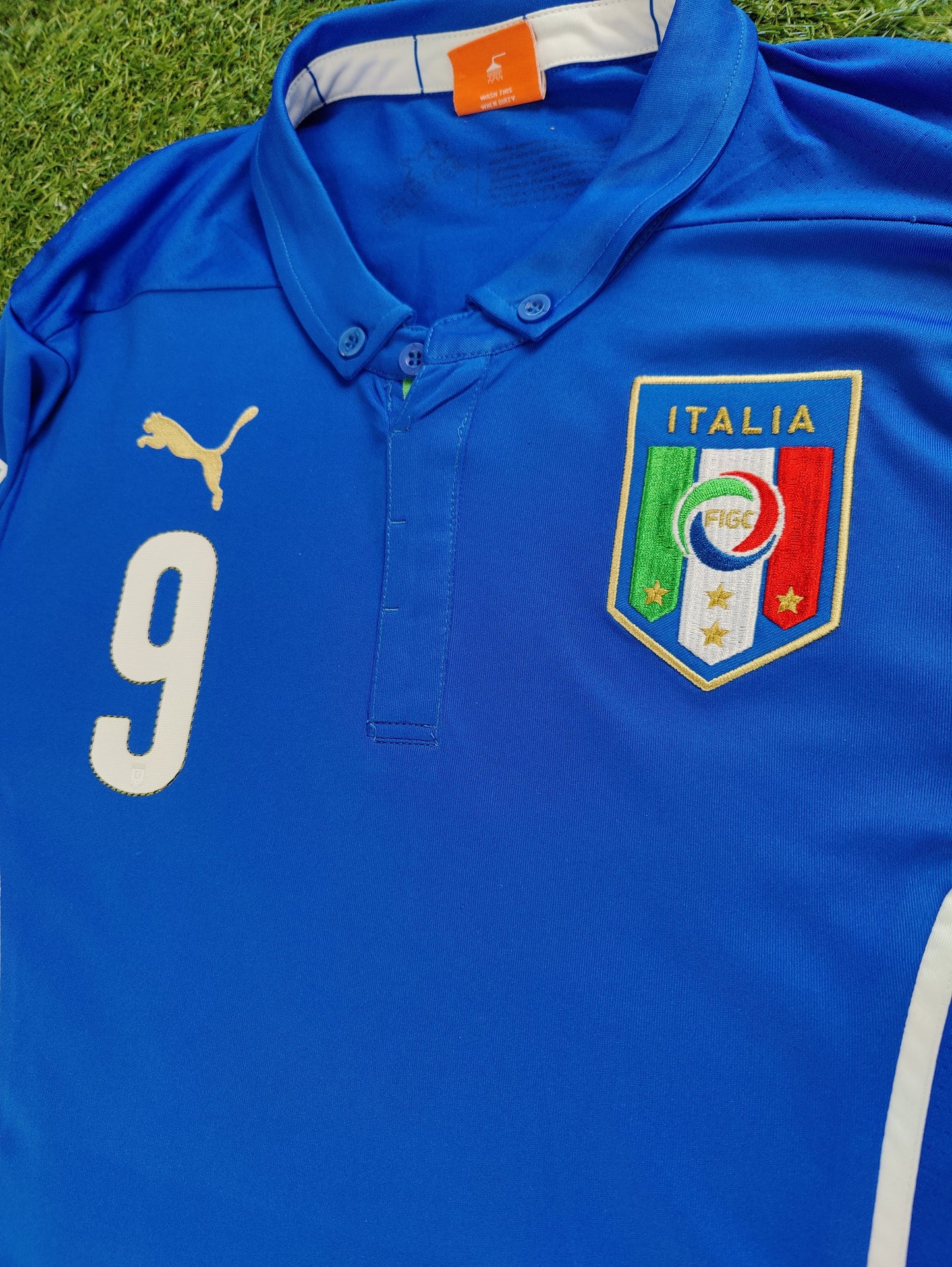 Mario Balotelli Str. M Italien Hjemmebanetrøje (VM 2014)