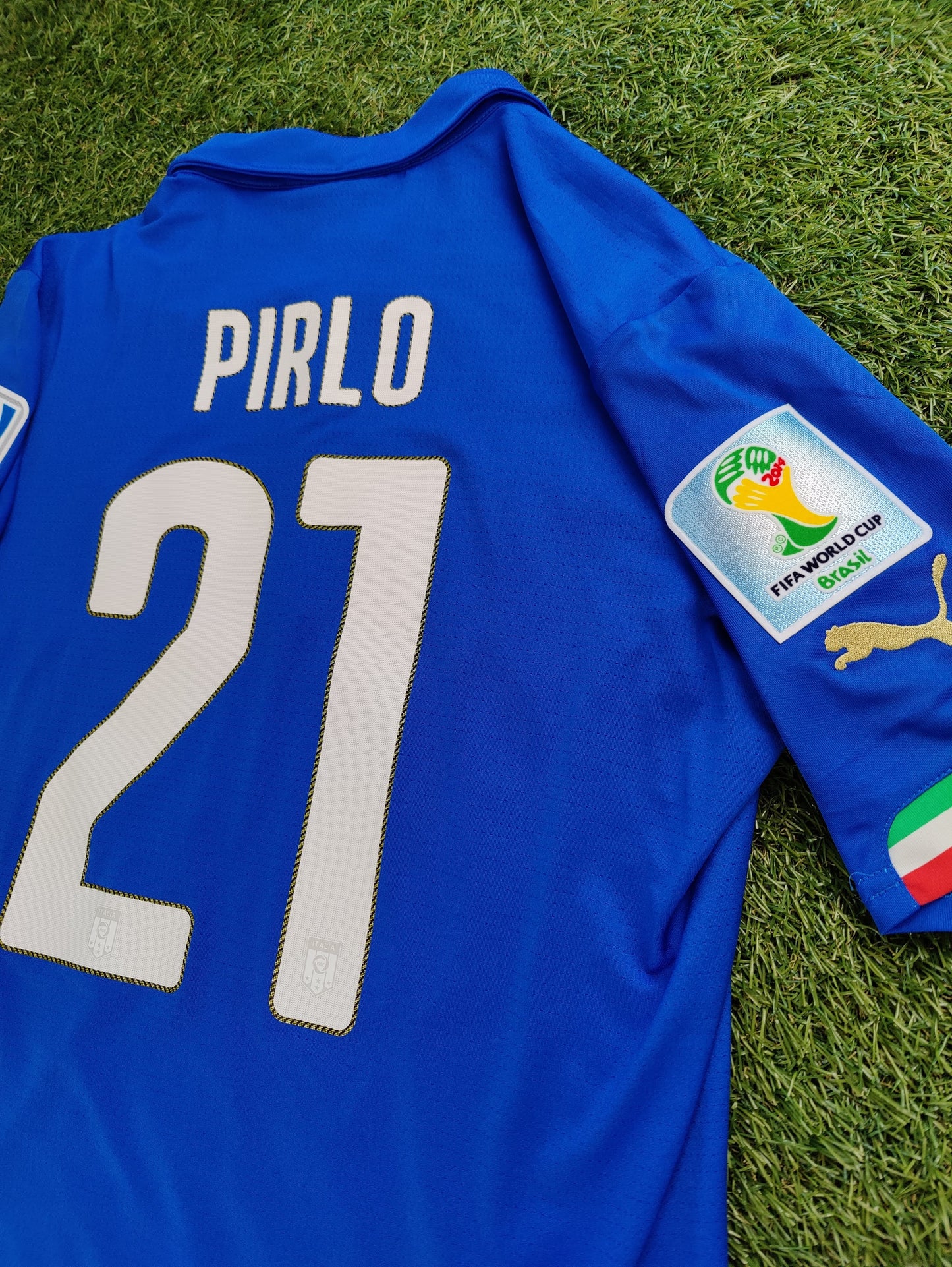 Andrea Pirlo Str. M Italien Hjemmebanetrøje (VM 2014)