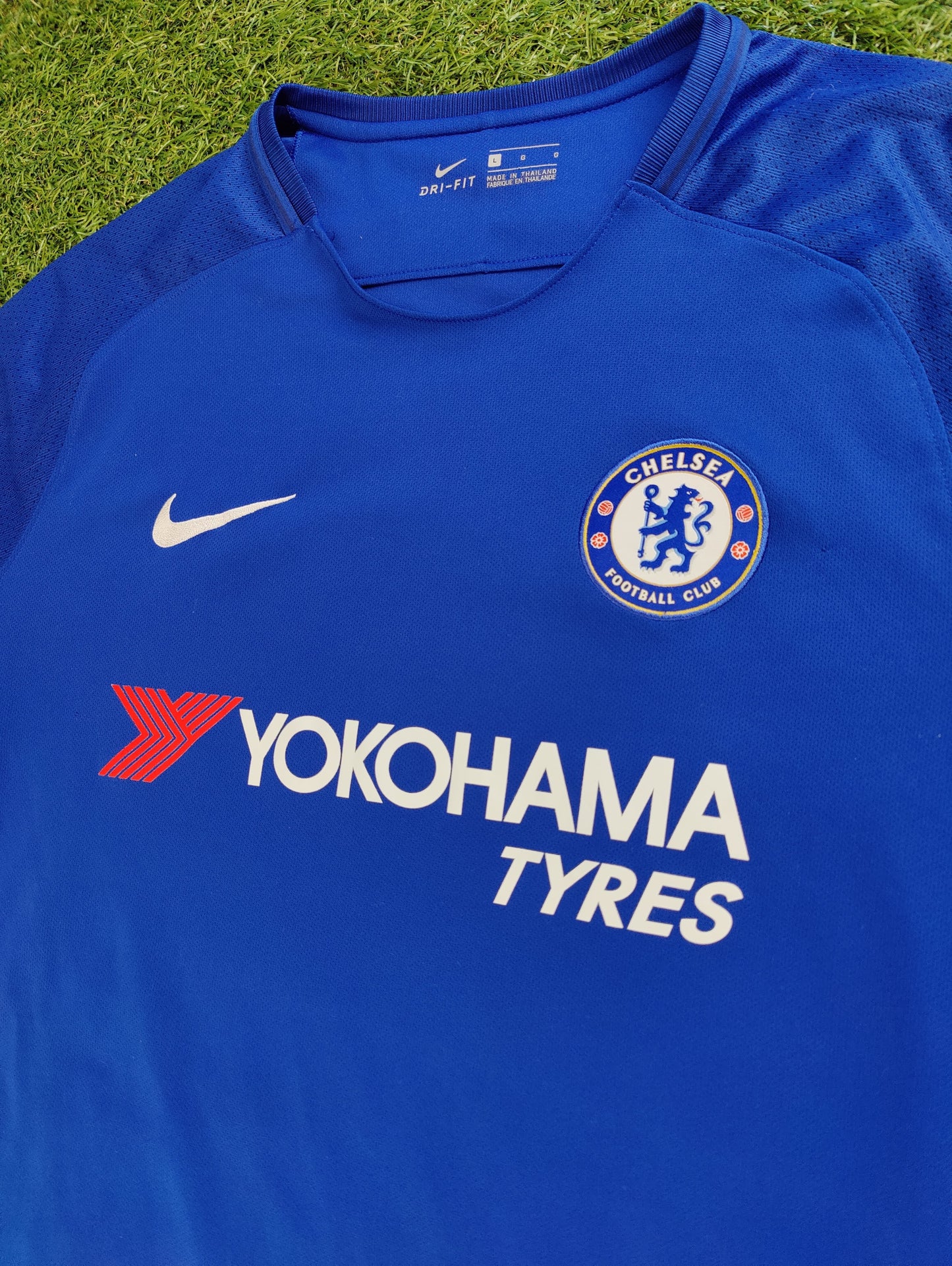 Eden Hazard Str. L Chelsea Hjemmebanetrøje (2017/18)