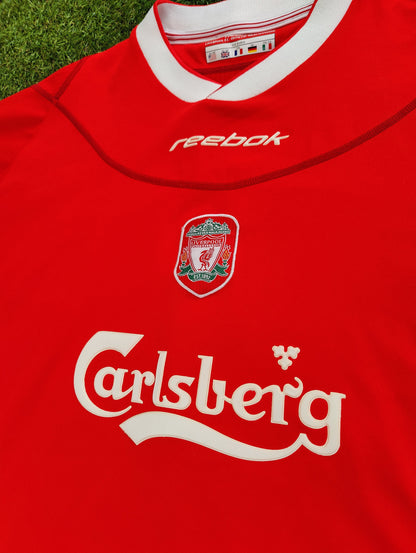 Emile Heskey Str. XXL Liverpool Hjemmebanetrøje (2002/03)