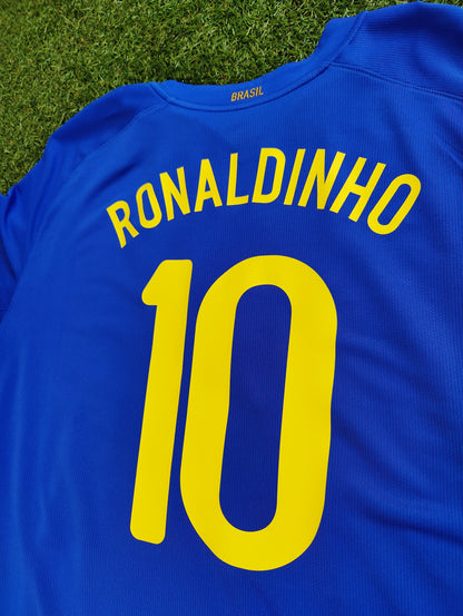 Ronaldinho Str. XXL Brasilien Udebanetrøje (VM-kvalifikation 2010)