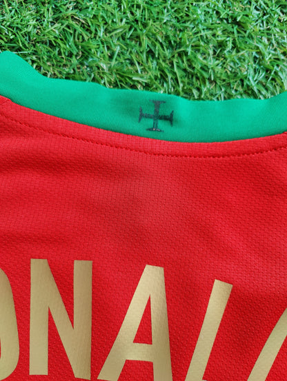Cristiano Ronaldo Str. M Portugal Hjemmebanetrøje (Euro 2008)