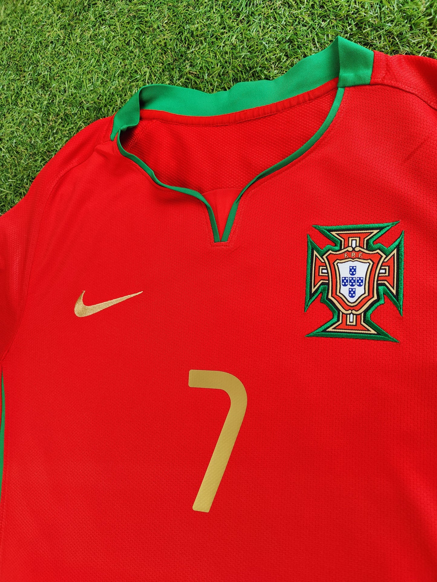 Cristiano Ronaldo Str. M Portugal Hjemmebanetrøje (Euro 2008)