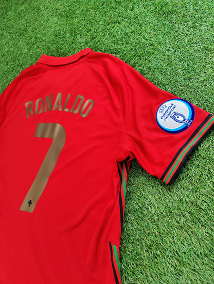 Cristiano Ronaldo Str. L Portugal Hjemmebanetrøje (Euro 2020)