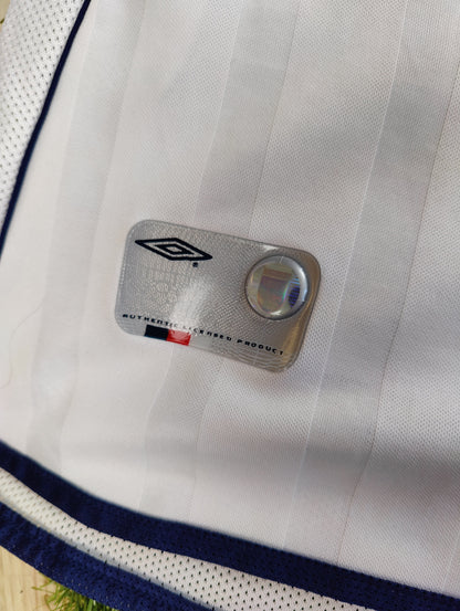 David Beckham Str. XL England Hjemmebanetrøje (VM 2002)