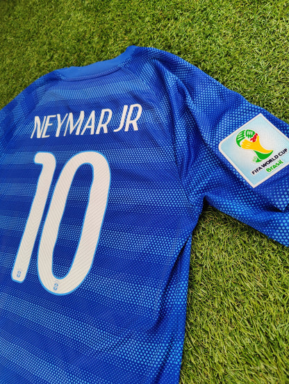 Neymar Jr. Str. L Brasilien Udebanetrøje (VM 2014)