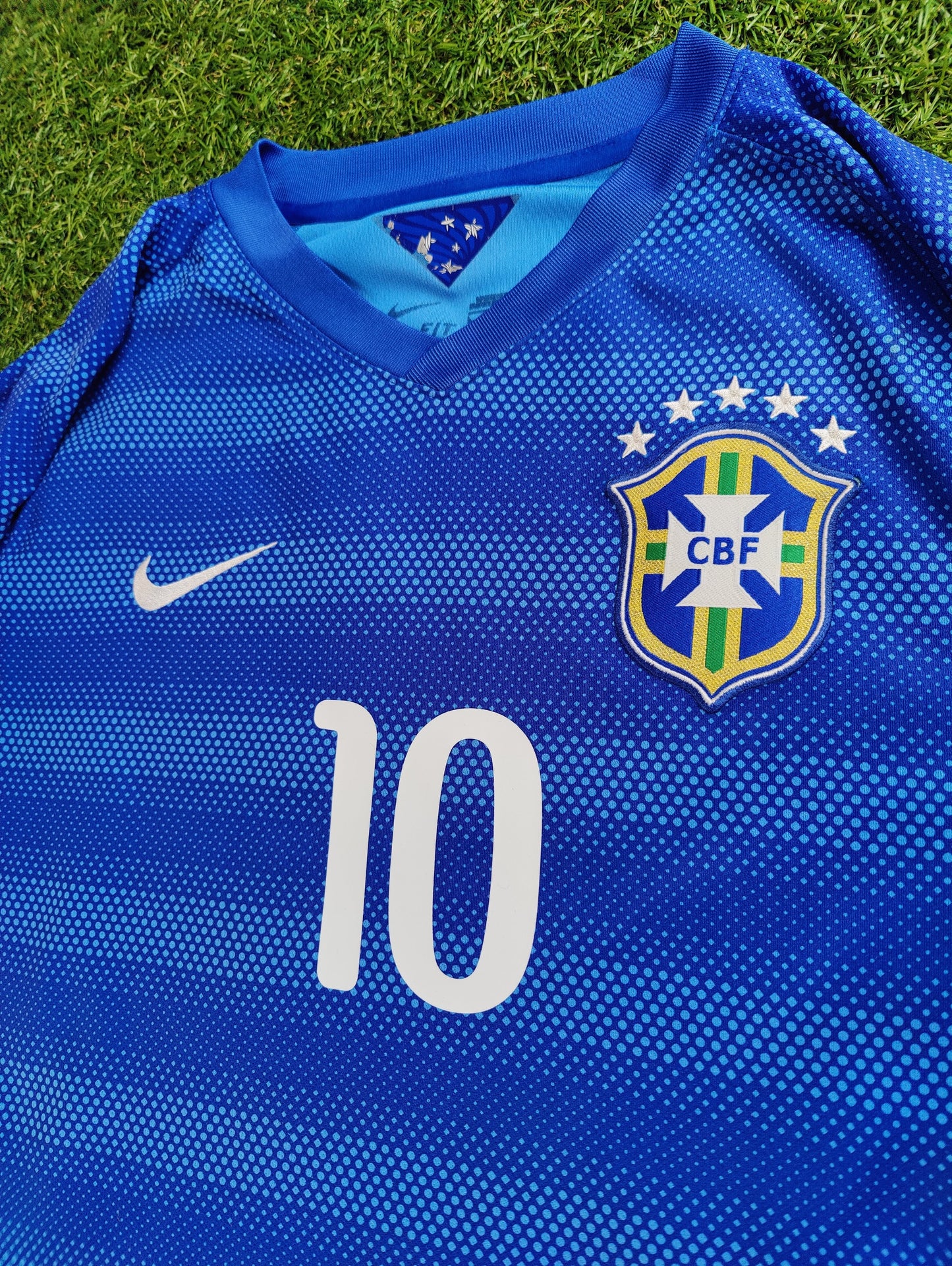 Neymar Jr. Str. L Brasilien Udebanetrøje (VM 2014)