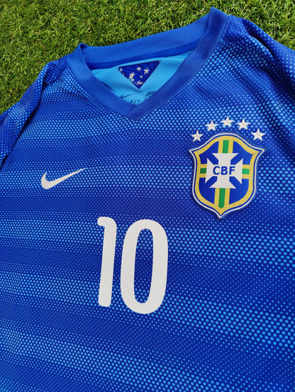 Neymar Jr. Str. L Brasilien Udebanetrøje (VM 2014)