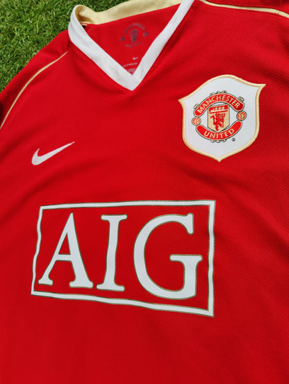 Cristiano Ronaldo Str. L Manchester United Hjemmebanetrøje (2006/07)