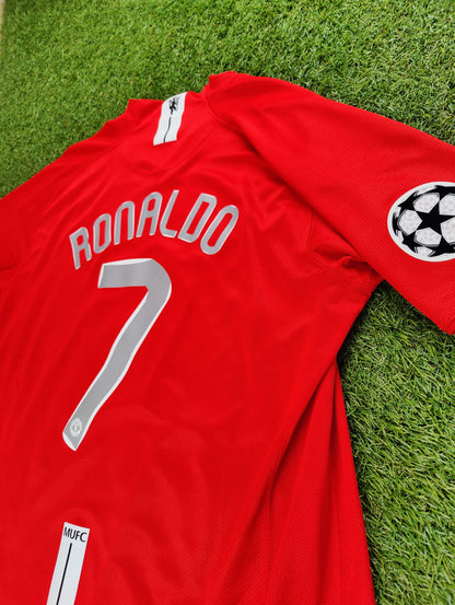 Cristiano Ronaldo Str. XL Manchester United Hjemmebanetrøje (2007/08)