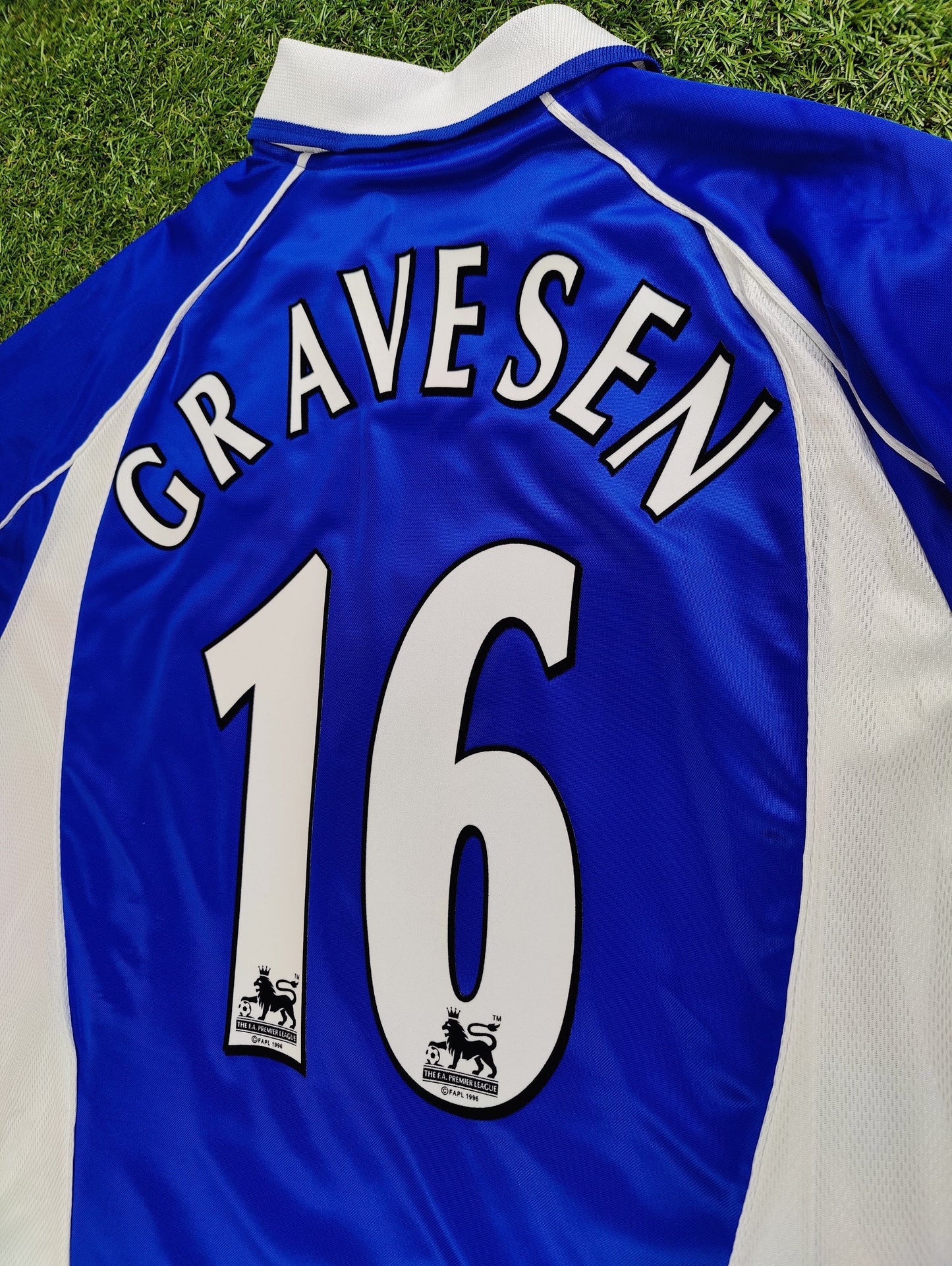 Thomas Gravesen Str. L Everton Hjemmebanetrøje (2001/02)