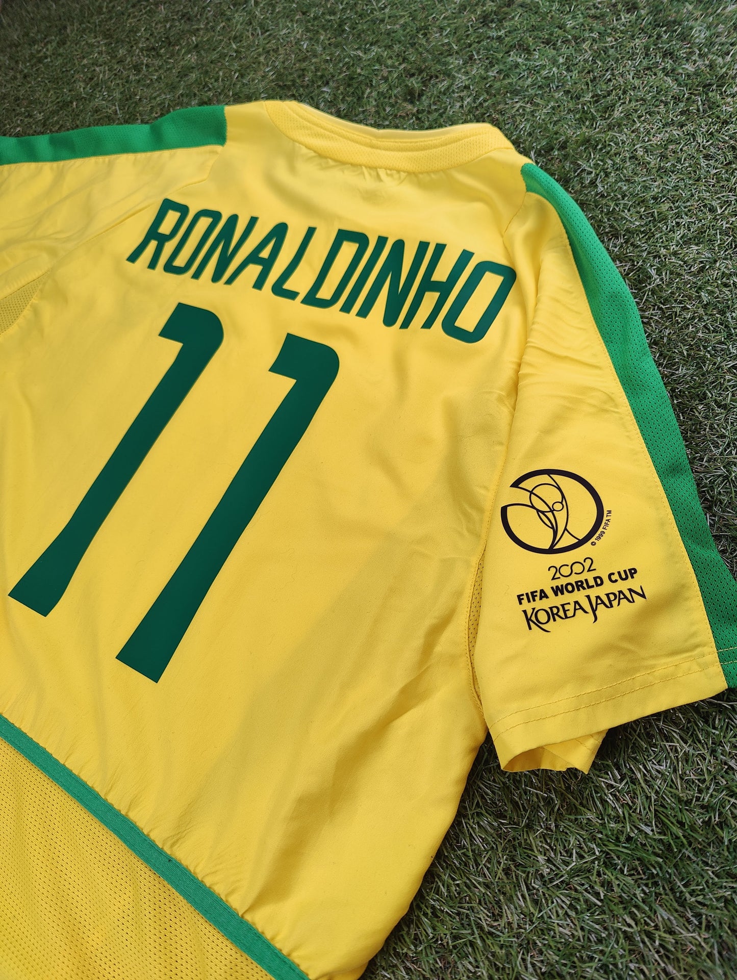 Ronaldinho Str. L Brasilien Hjemmebanetrøje (VM 2002)