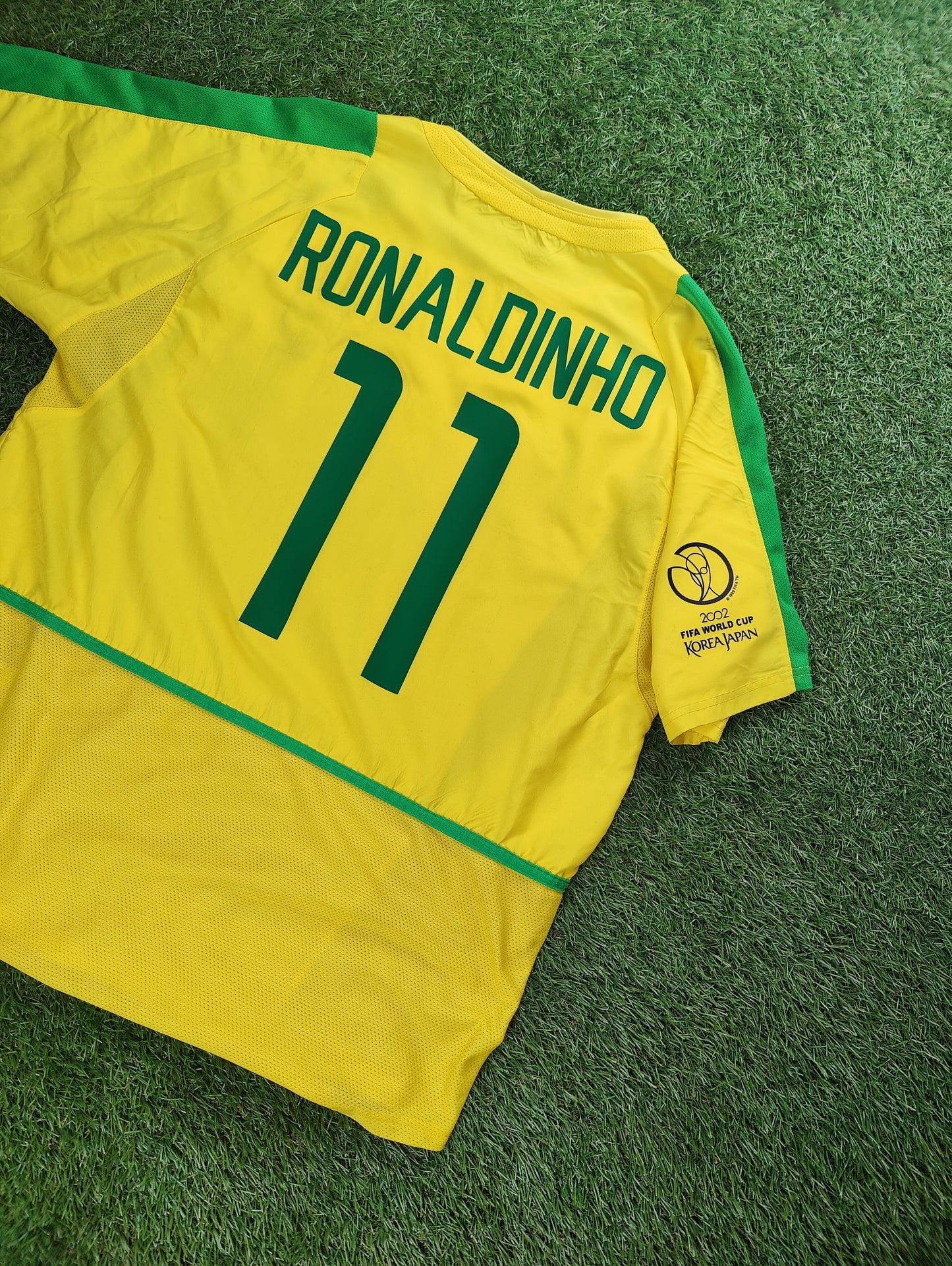 Ronaldinho Str. L Brasilien Hjemmebanetrøje (VM 2002)