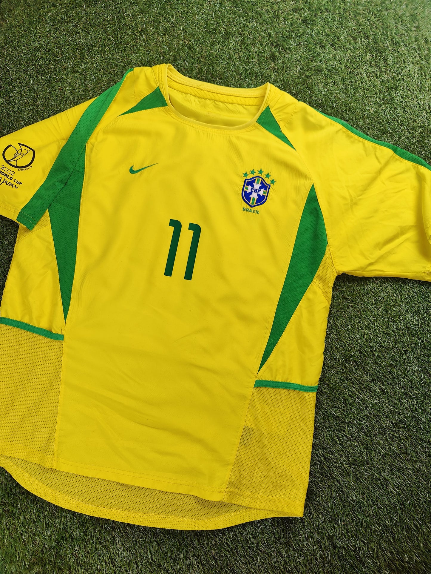 Ronaldinho Str. L Brasilien Hjemmebanetrøje (VM 2002)