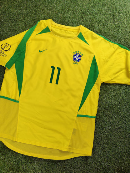 Ronaldinho Str. L Brasilien Hjemmebanetrøje (VM 2002)