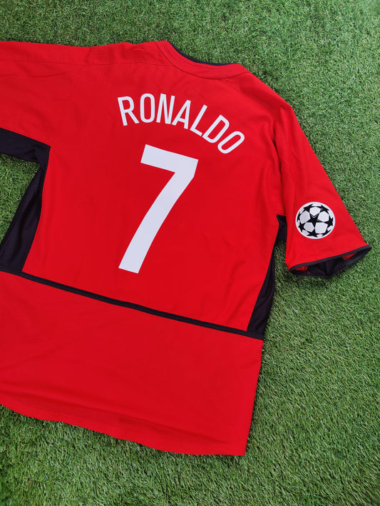 Cristiano Ronaldo Str. M Manchester United Hjemmebanetrøje (2003/04)